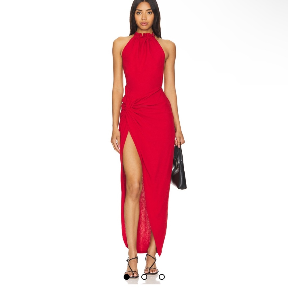 Elegant Red Maxi Dress